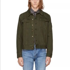 Brand New Yves St Laurent Khaki Denim Jacket